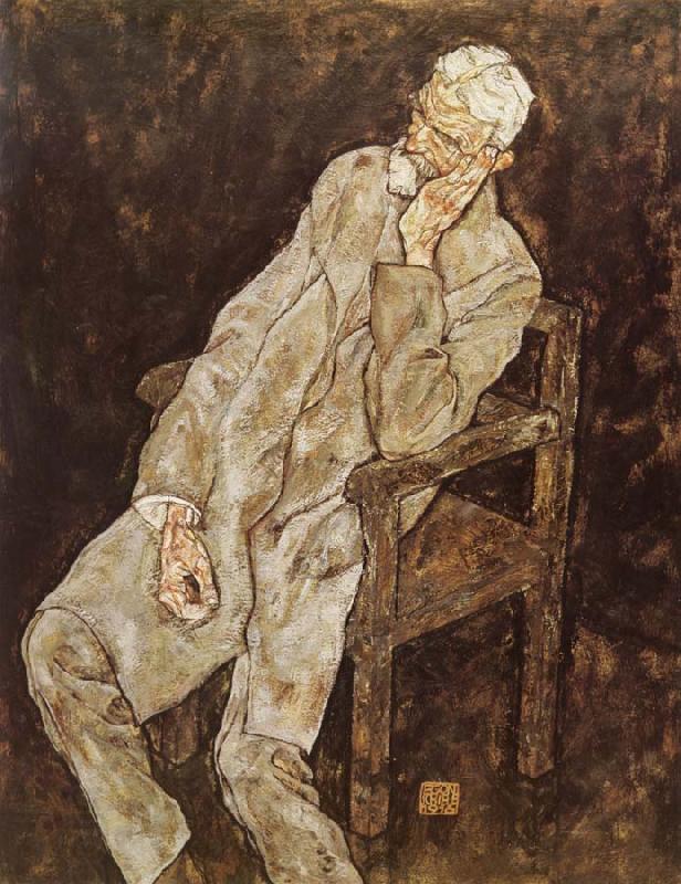 Egon Schiele Portrait of Johann Harms China oil painting art